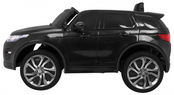 Land Rover Discovery für Kinder schwarz + Fernsteuerung + 5-Punkt-Sicherheitsgurte + Sitzverstellung + EVA + MP3 LED