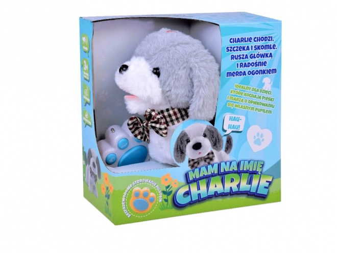 Interaktiver Plüschhund CHARLIE mit Fernbedienung