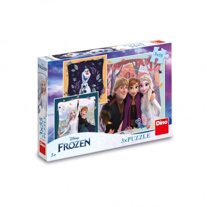 Disney Die Eiskönigin Herbst Freude Puzzle 3x55 Teile