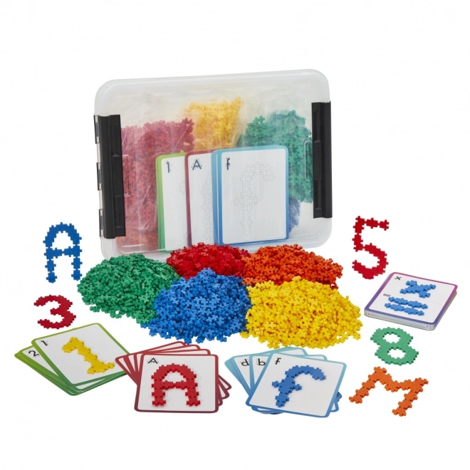 Plus-Plus Aufbewahrungsbox Zahlen und Buchstaben Set