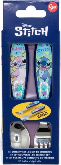 Kinderbesteck mit Motiv Stitch