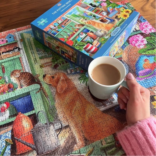 Puzzlespiel Gartenregale 1000 Teile
