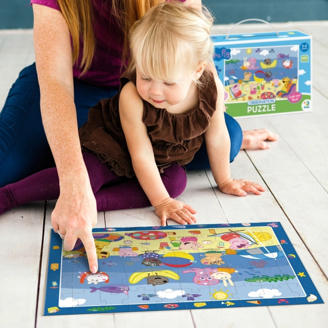 Peppa Pig Puzzle mit Bildersuche 50 Teile