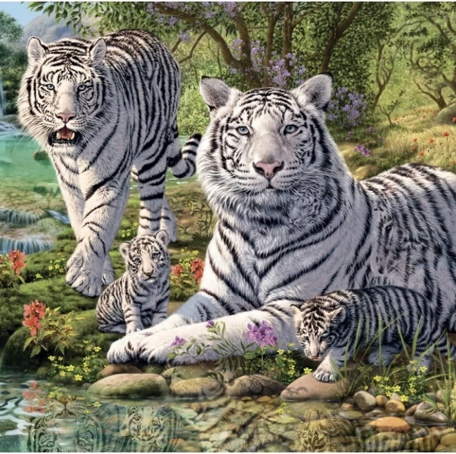 Puzzle Weiße Tiger 1000 Teile – Geheime Kollektion von Dino