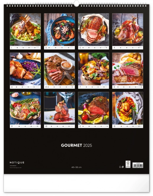 Notique Wandkalender Gourmet 2025