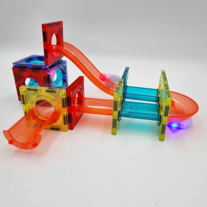Woopie magnetische Kugelbahn Bausteine leuchtend 49 Stück