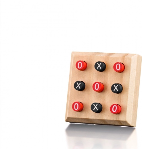 Tic-Tac-Toe in Holz-Ausführung