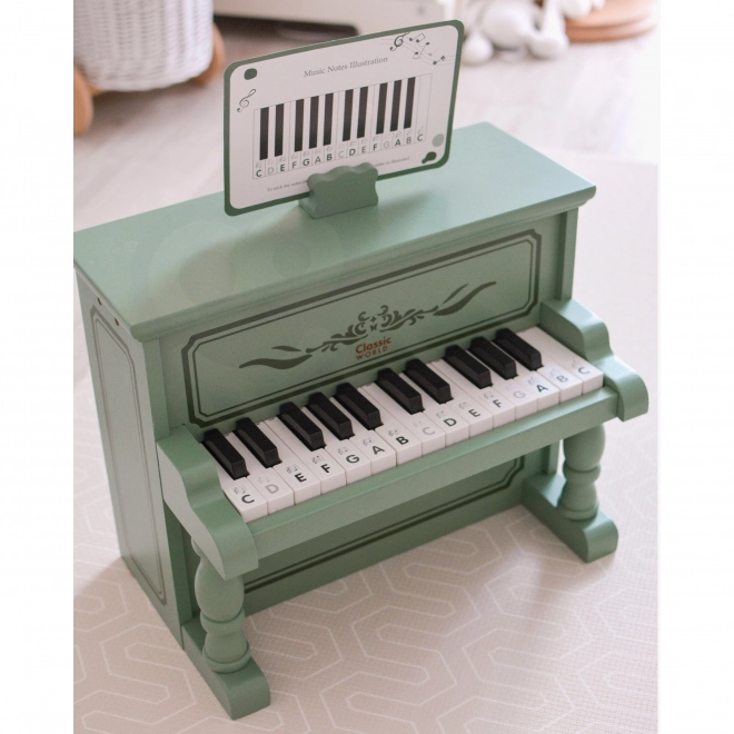 Holzklavier Classic World mit Lehrbuch