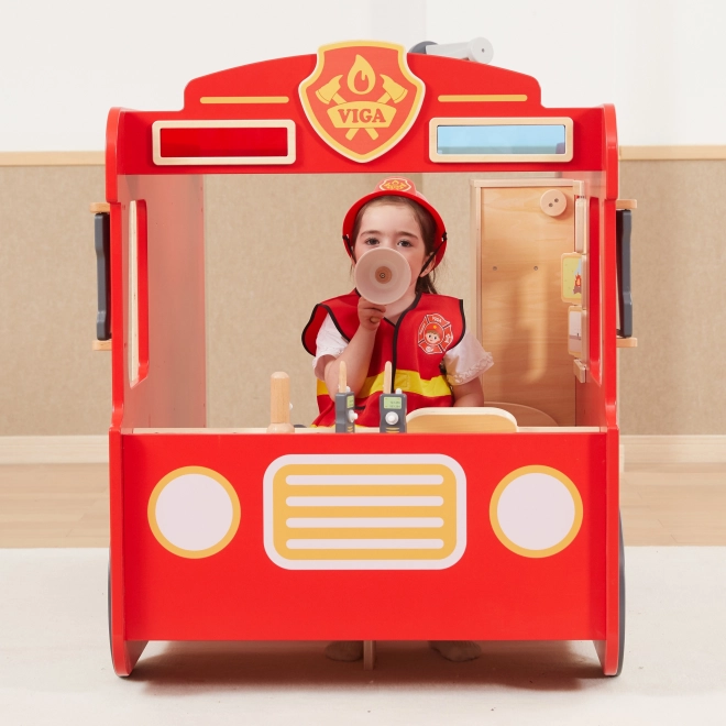 Viga Feuerwehrmann Spielset mit Helm und Accessoires