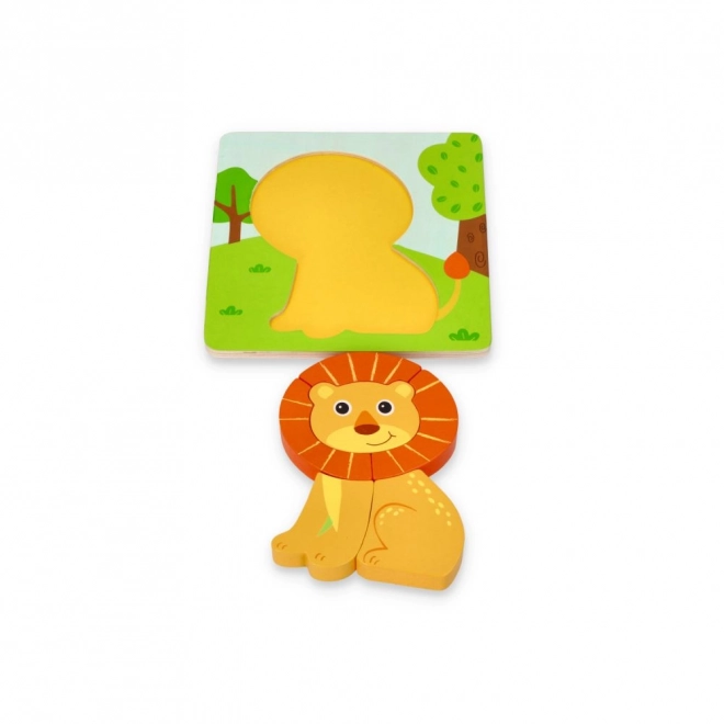 Set aus vier Tierpuzzles