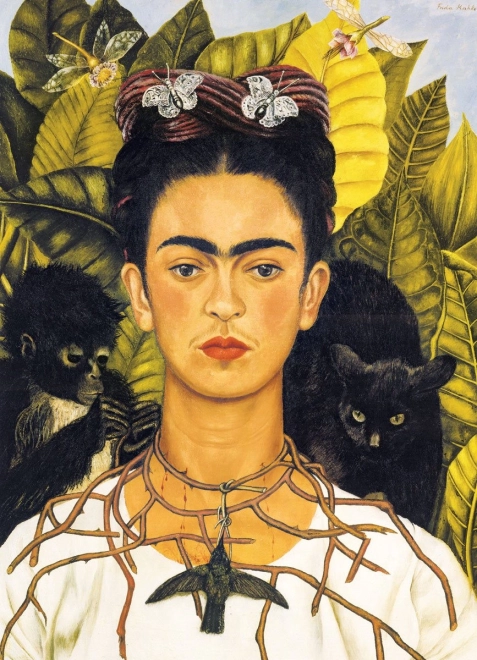 Frida Kahlo Porträt Puzzle mit Dornenhalskette 1000 Teile