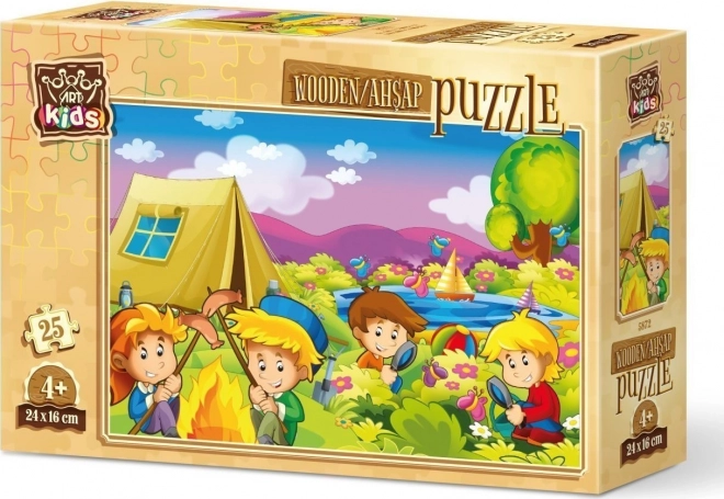 Holzpuzzle Neugierige Camper 25 Teile