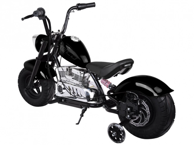 Elektrisches Motorrad Chopper für Kinder – Schwarz