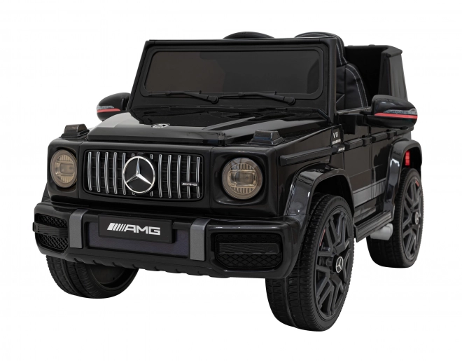 Mercedes AMG G63 für Kinder schwarz + Fernbedienung + MP3 LED + langsamer Start + EVA + Gurte