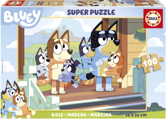 Holzpuzzle Bluey 100 Teile