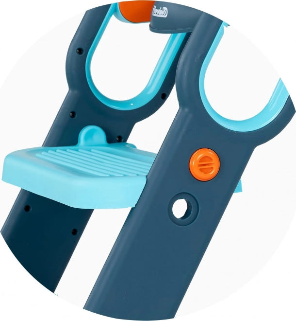 Toilettensitz mit Leiter Chipolino Flippy blau