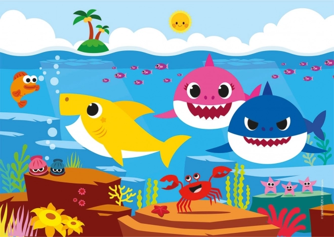 Bunter Baby Shark Puzzle 2x20 Teile