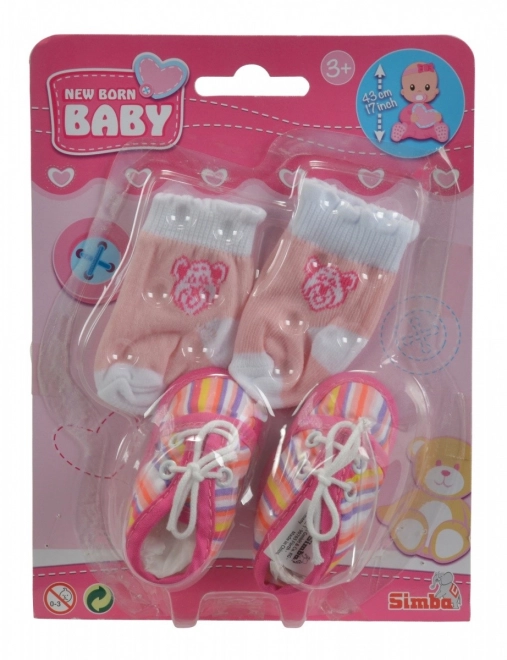 Neugeborenes Baby - Schuhe und Socken 4 Arten