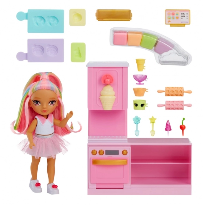 Rainbow High Spielset mit kleiner Schwester – Bäckerei