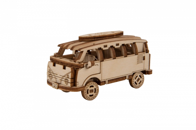 3D-Holzpuzzle Superfast Minibus Retro