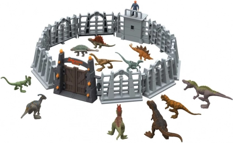 Aufbaubares Gehege mit Tor und Turm