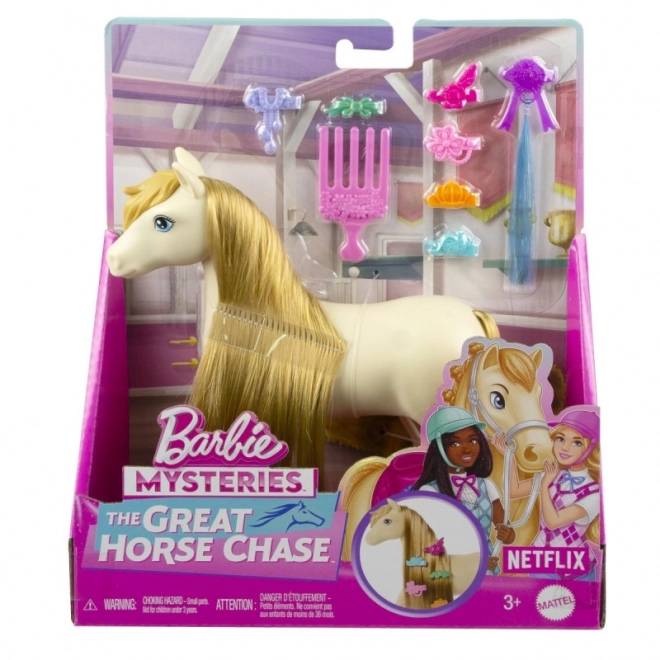 Barbie Mysteries Tornado Pferd mit stylen Haaren