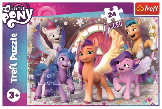 Puzzle Meine kleine Pony: Fröhliche Ponys MAXI 24 Teile