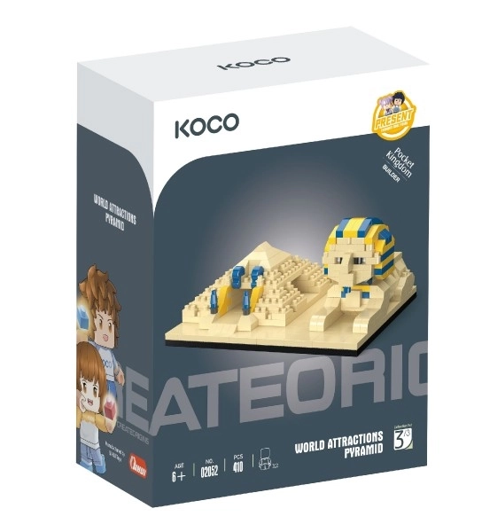 Bausteinset Koco Pyramide und Sphinx aus Kunststoff