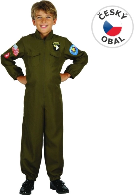 Karnevalskostüm Militärpilot für Kinder