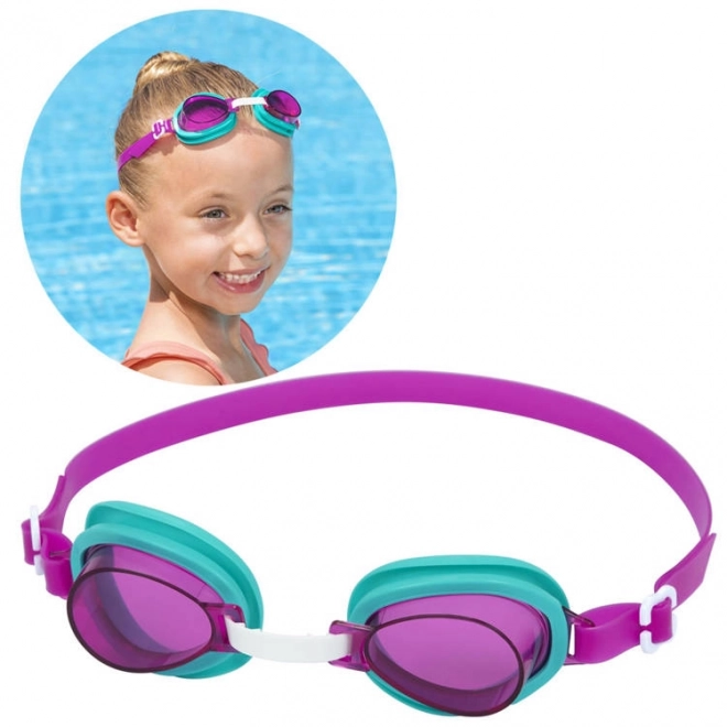 Bestway Hydro Swim Lil' Lightning Schwimmbrille für Kinder 3+ – rosa