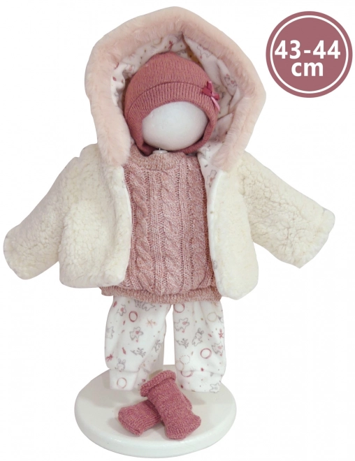 Realistische Babypuppe mit Geräuschen und weichem Körper 44 cm