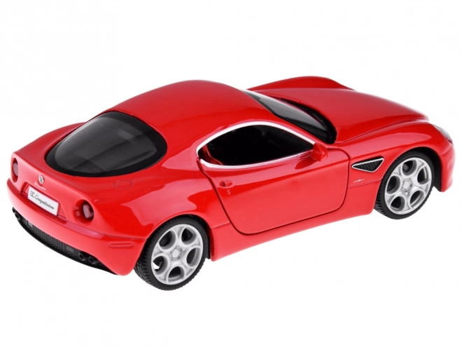 Metallmodellauto Alfa Romeo 8C Competizione im Maßstab 1:32 mit Lichtern