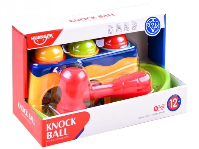 Bunter Hammer Steckspiel mit Bällen