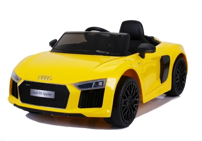 Gelbes Audi R8 Elektroauto für Kinder