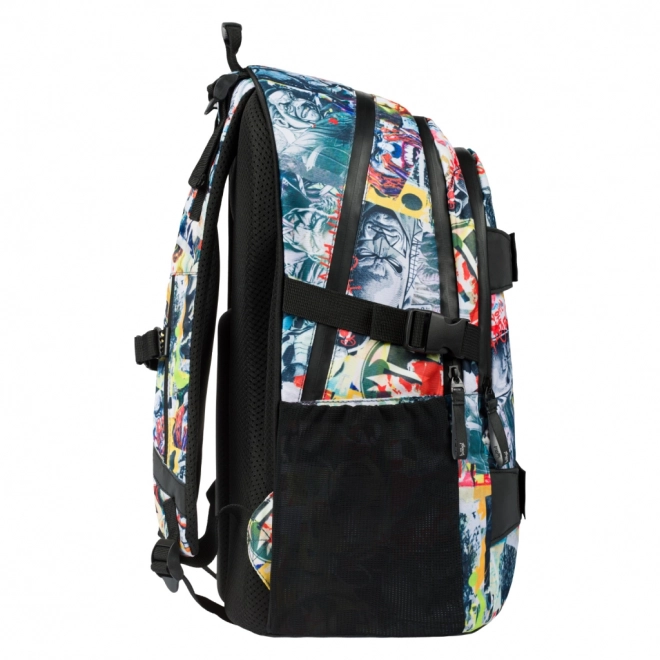 3er-Set Skate Batman Comics: Rucksack, Etui, Beutel