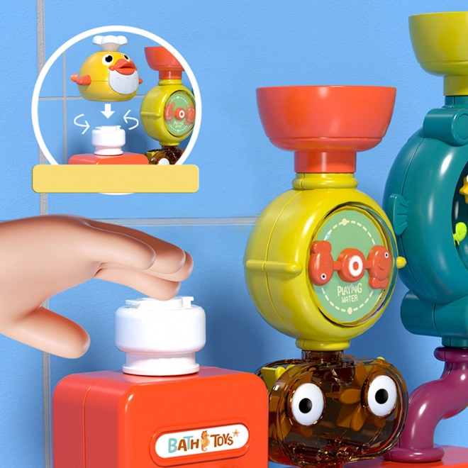 Woopie Wasserspielzeug Badewannen-Karussell mit Gießbechern