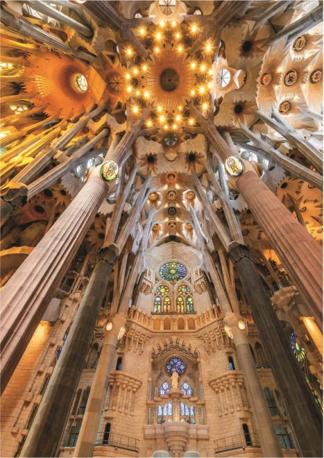 Educa Puzzle Sagrada Familia Innenansicht