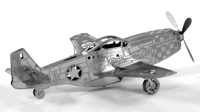 Metal Earth 3D-Puzzle Flugzeug Mustang P-51