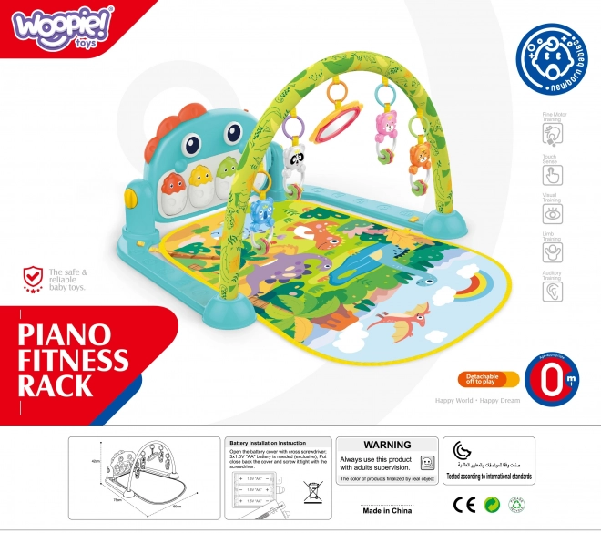 Spieldecke mit Spielbogen Dino