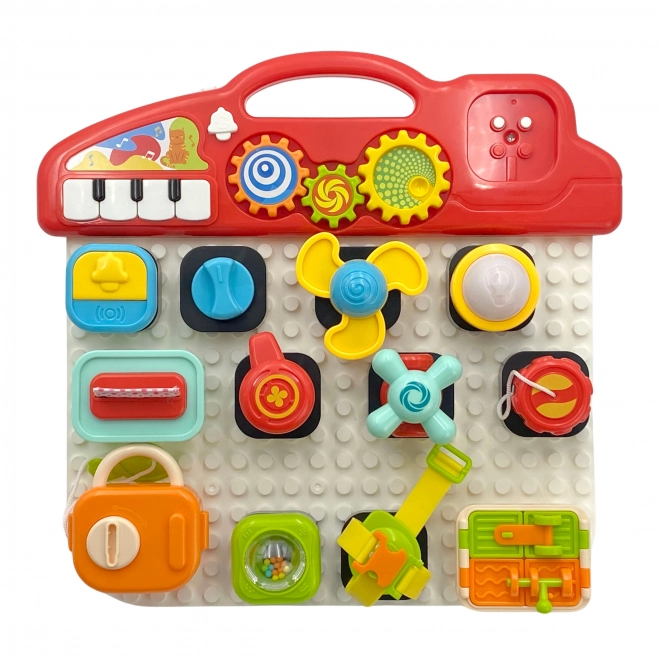 Woopie Montessori Spielbrett Bunter Aktivitätenpanel