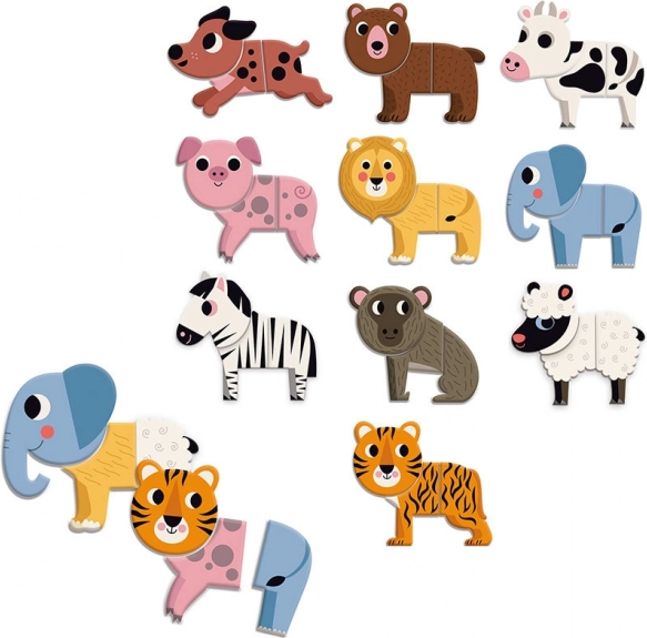 Vilac Holzmagnete Lustige Tiere