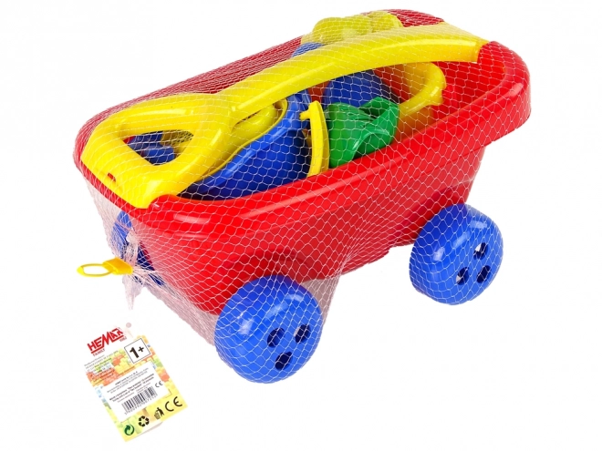 Ziehwagen mit Sandspielset