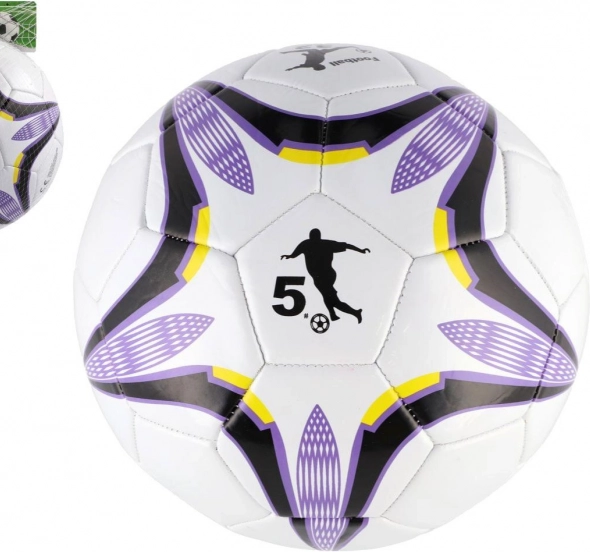 Fußball lila-weiß 23 cm