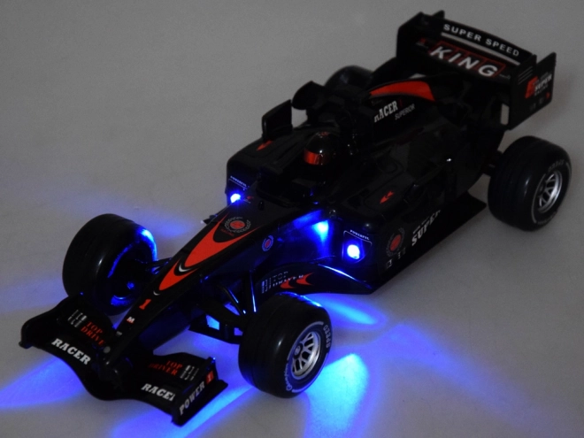 Rennwagen Formel mit Sound und Licht – Schwarz