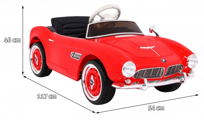 BMW 507 Retro Rotes Fahrzeug