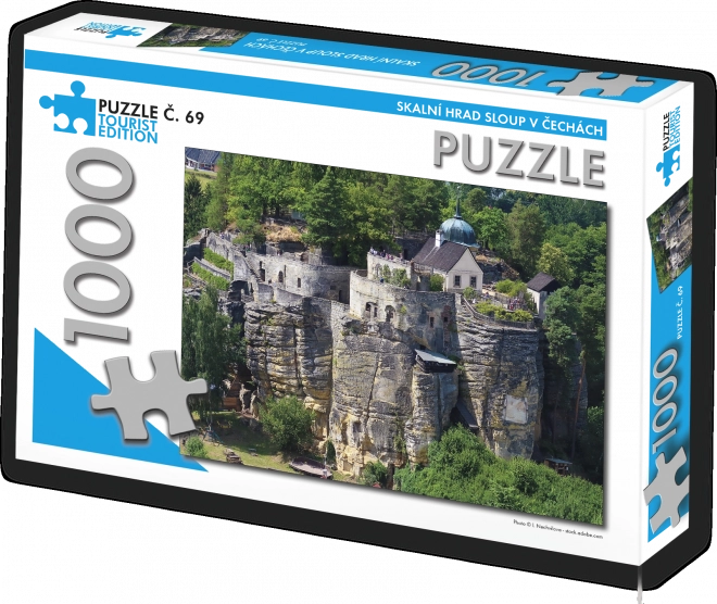 Puzzle Skalní Burg Sloup in Böhmen 1000 Teile