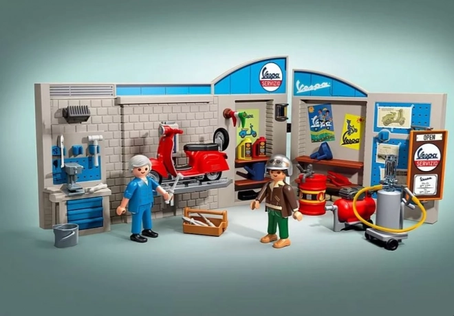Vespa-Garage der 60er Jahre von PLAYMOBIL