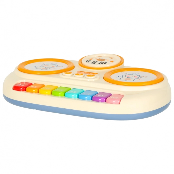 Interaktives Kinderklavier Orgel pädagogisch beige