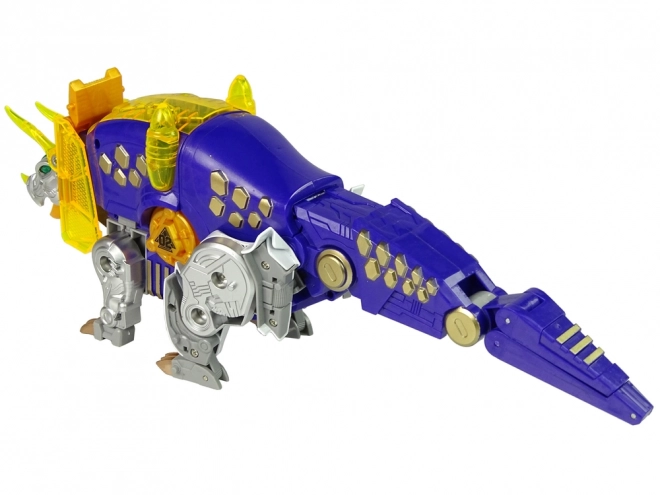 2-in-1 Dino Bot Triceratops Pistole mit Zielscheibe