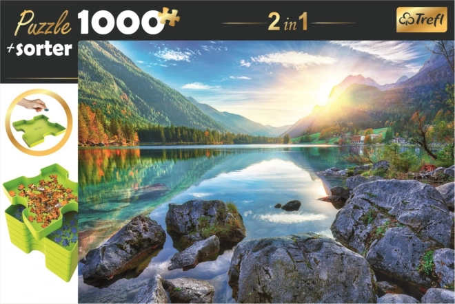 Puzzle-Set mit Sortierer 2-in-1: Hintersee, Deutschland 1000 Teile